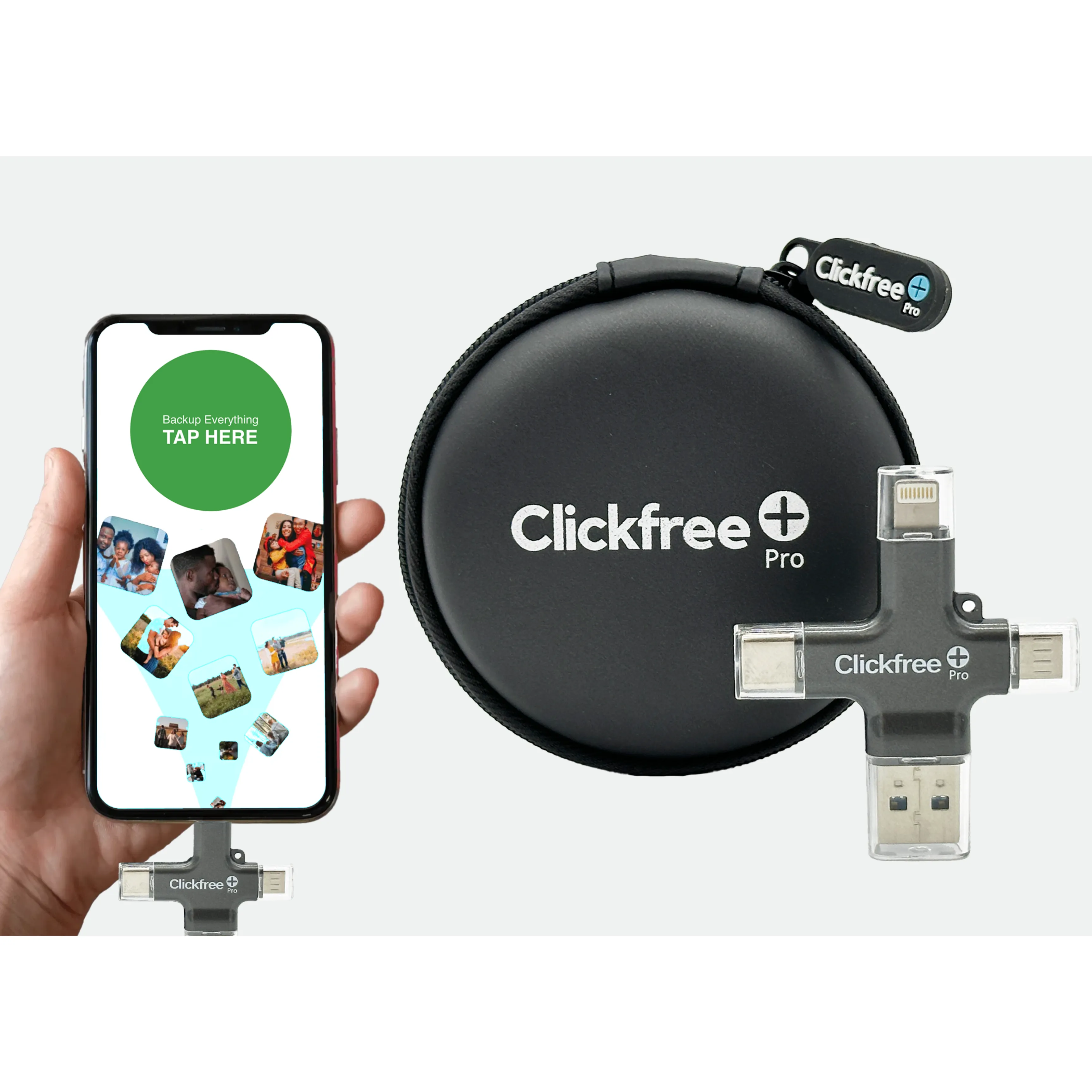 256GB Universal Photo and Video Storage Device for Phones, Tablets, and Computers