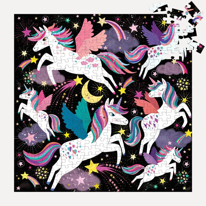 300 Piece Unicorns Illuminated Glow in the Dark Puzzle