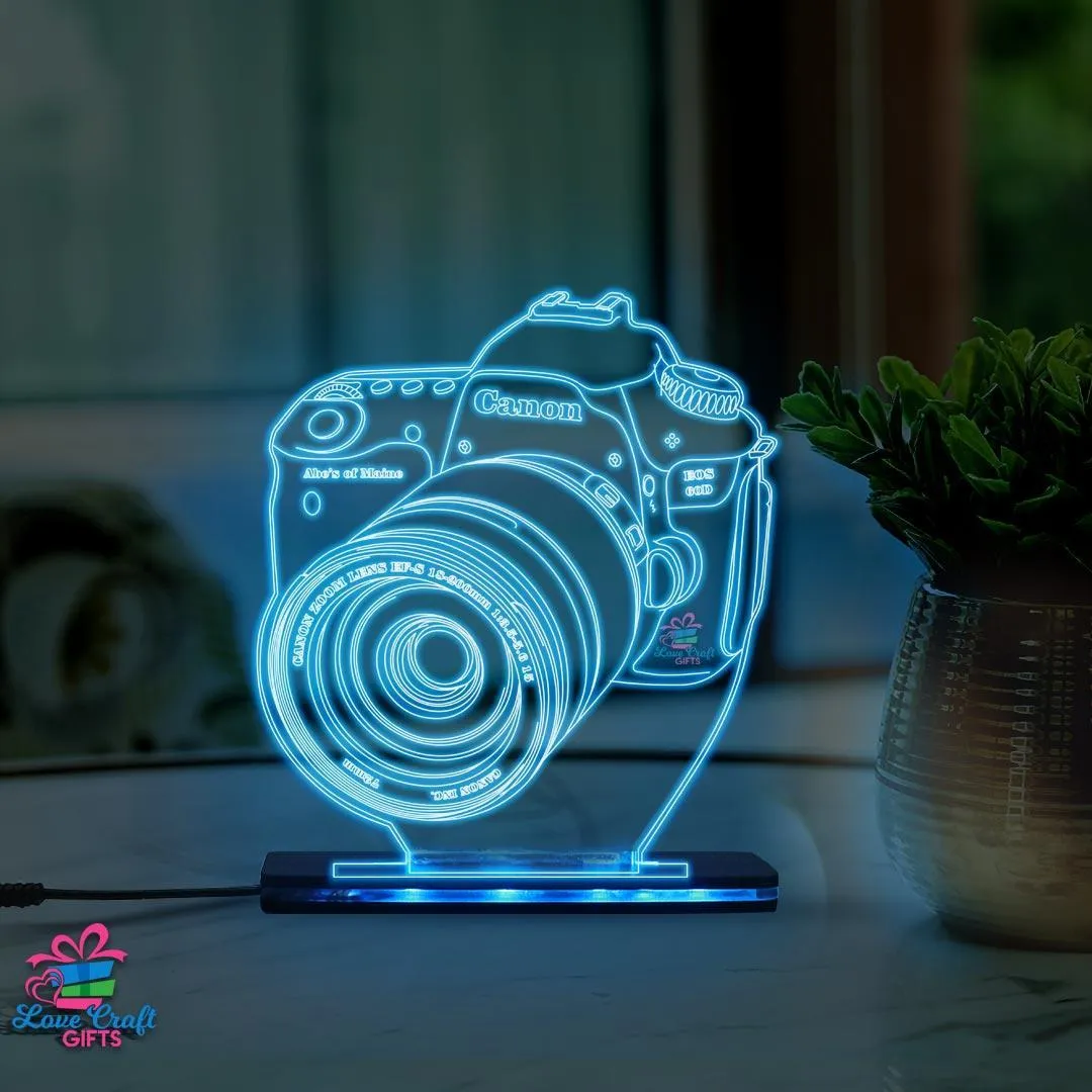 3d Acrylic Multi-Colored Camera LED Lamp