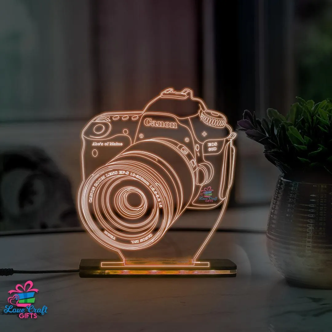 3d Acrylic Multi-Colored Camera LED Lamp