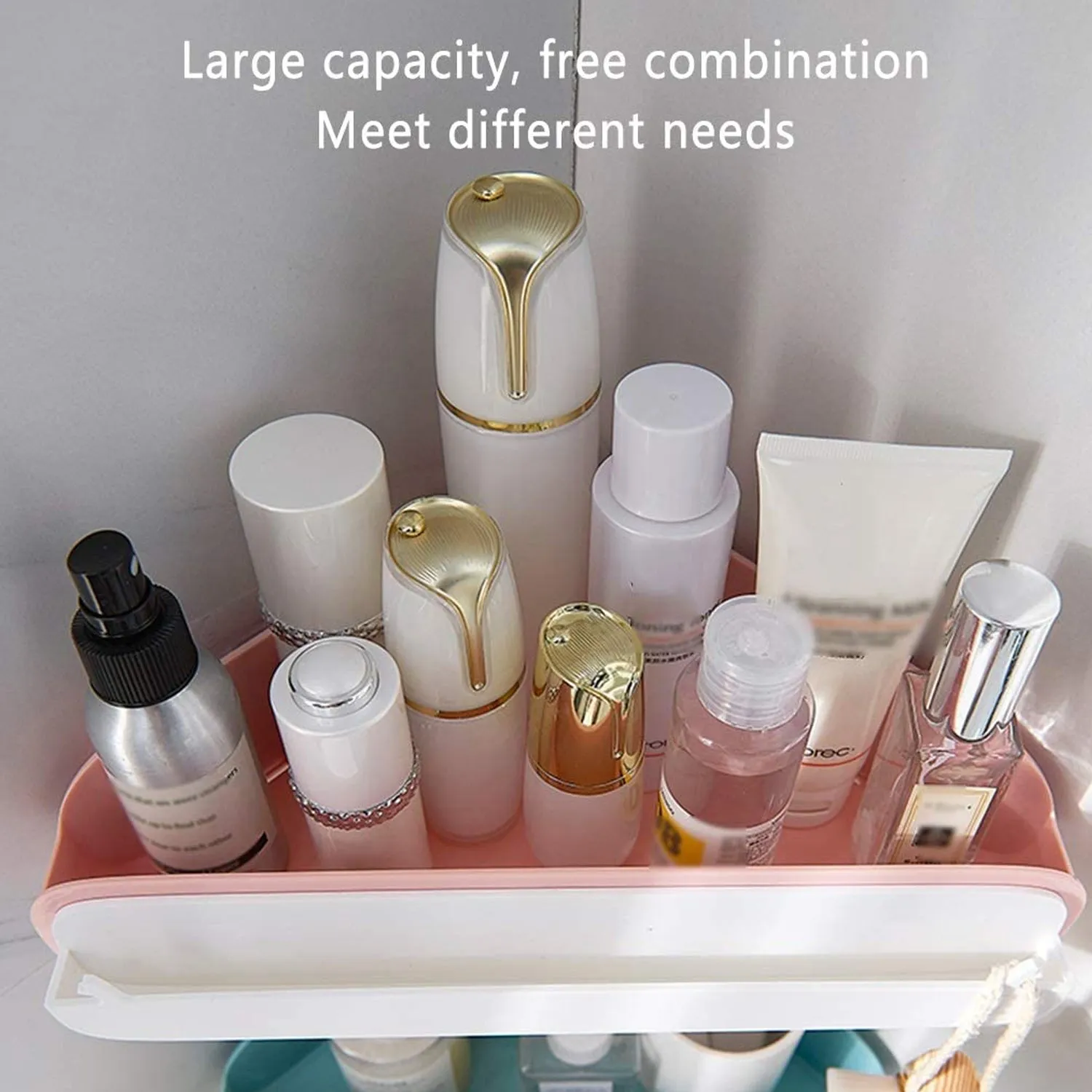 4059 Bathroom Shelves Bathroom shelf Wall-mounted Shelf, Triangle Storage Rack for Bathroom Shower Room, Simple Installation, Kitchen Corner Basket