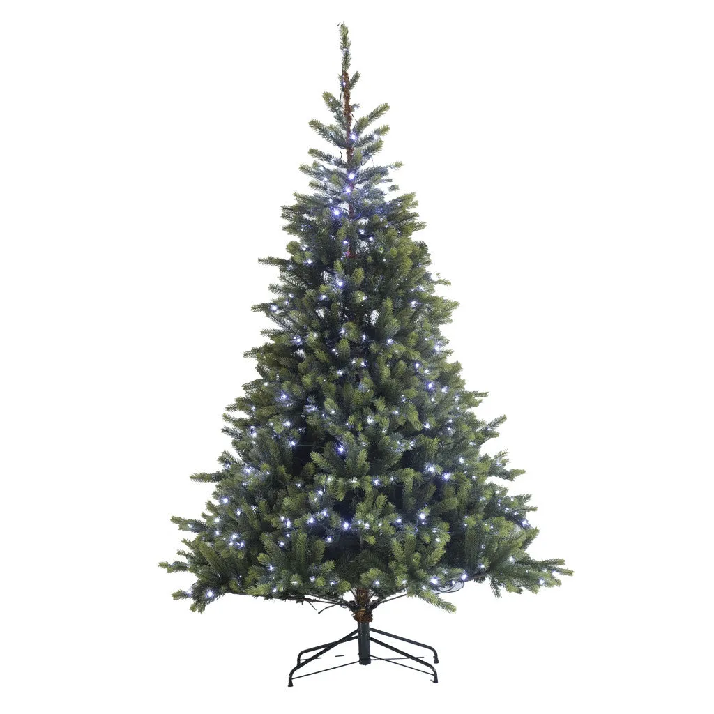 8ft Prelit Real Feel Scandi Artificial Christmas Tree - Elite Ed 2.4m