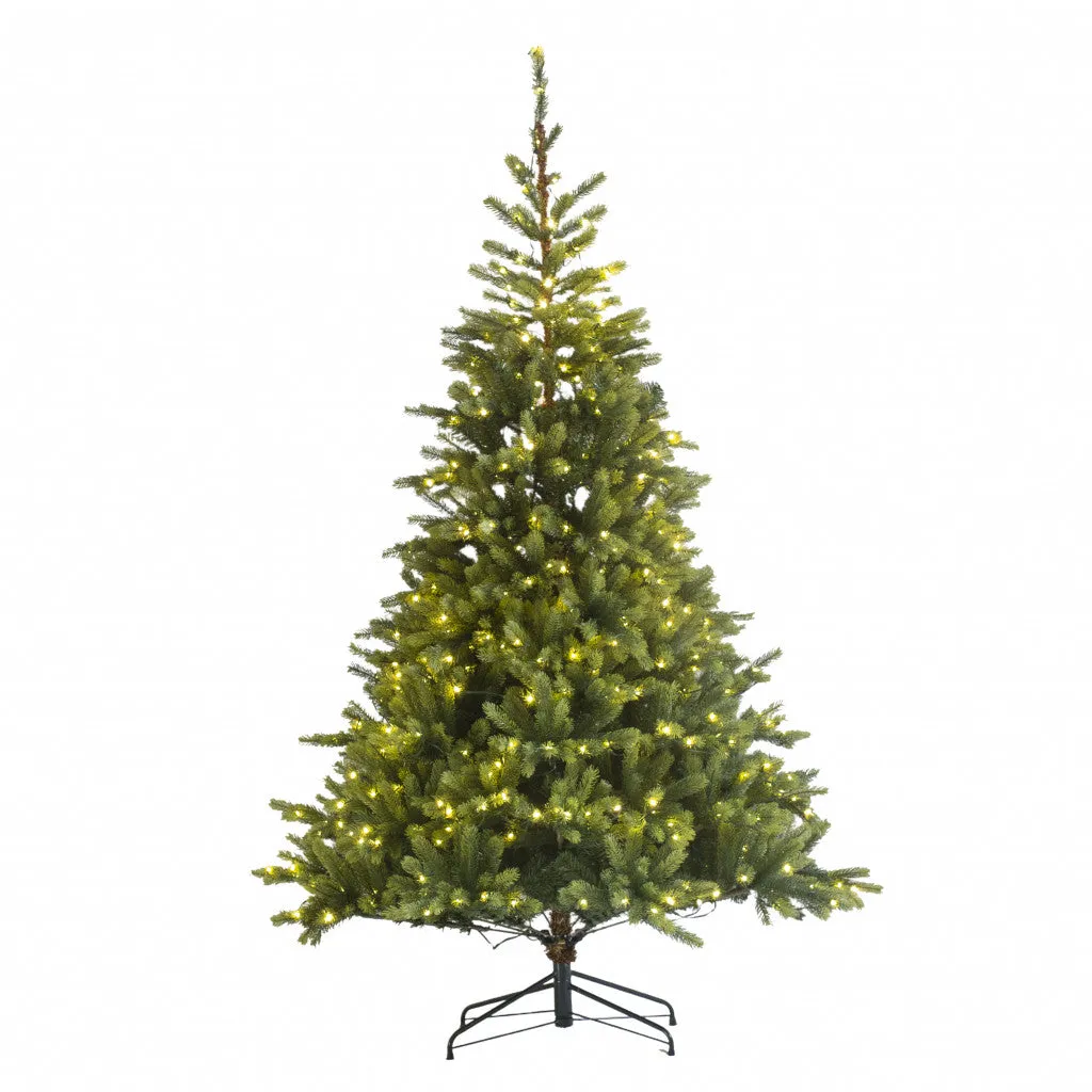 8ft Prelit Real Feel Scandi Artificial Christmas Tree - Elite Ed 2.4m