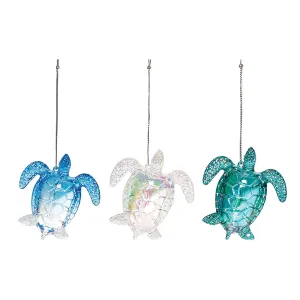 Acrylic Sea Turtle Ornaments, Asst. 3