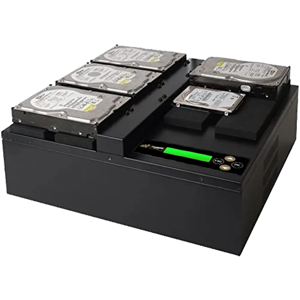 Acumen Disc 1 to 4 Flatbed SATA II Hard Drive Duplicator (up to 300MB/s) - Multiple HDD & SSD Memory Card Copier & HDD Sanitizer (DoD Compliant) - AD04-OP300