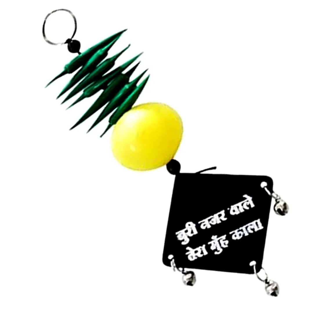 AFH Buri Nazar Wale Tera MUH Kala Nazar Suraksha Car Home Hanging Ornament