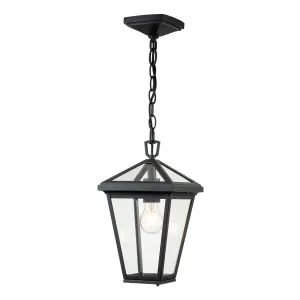 Alford Place 1/3Lt Small Chain Lantern - Museum Black IP44 E27