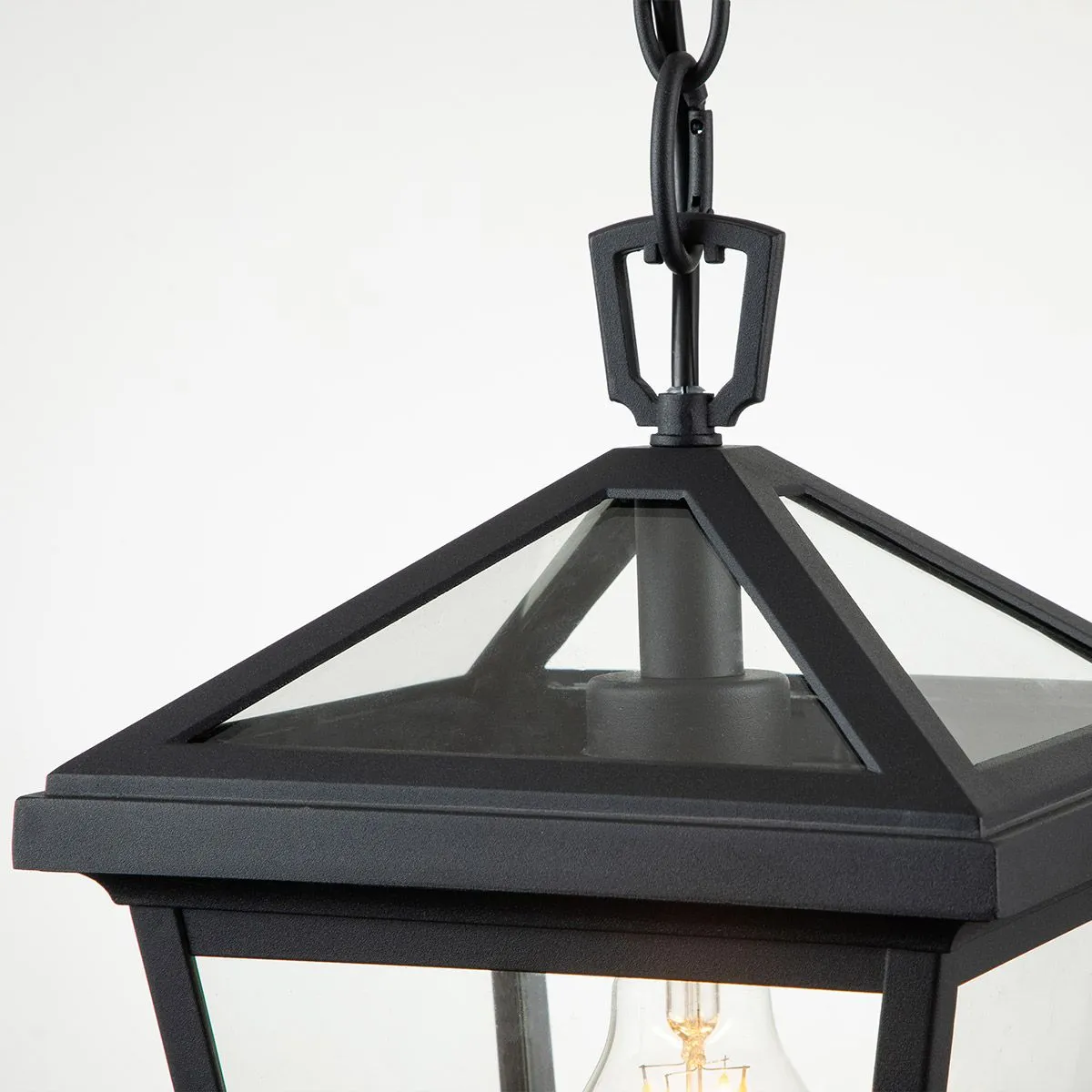 Alford Place 1/3Lt Small Chain Lantern - Museum Black IP44 E27