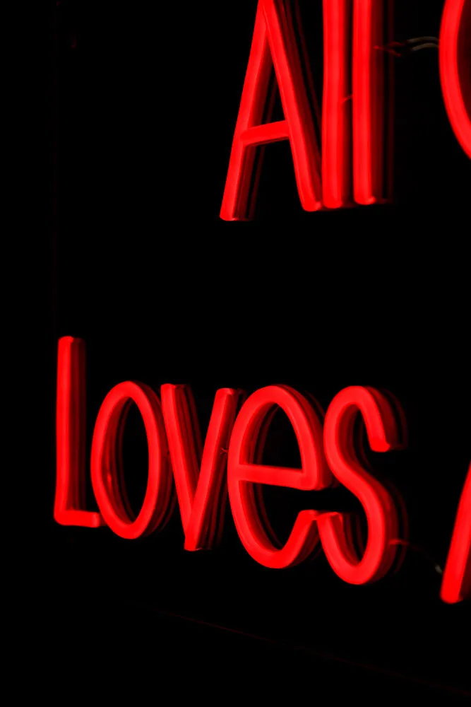 All Of Me Loves All Of You Neon Wall Light