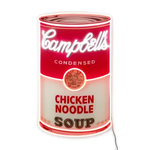 Andy Warhol Chicken Noodle Soup Can Neon Sign