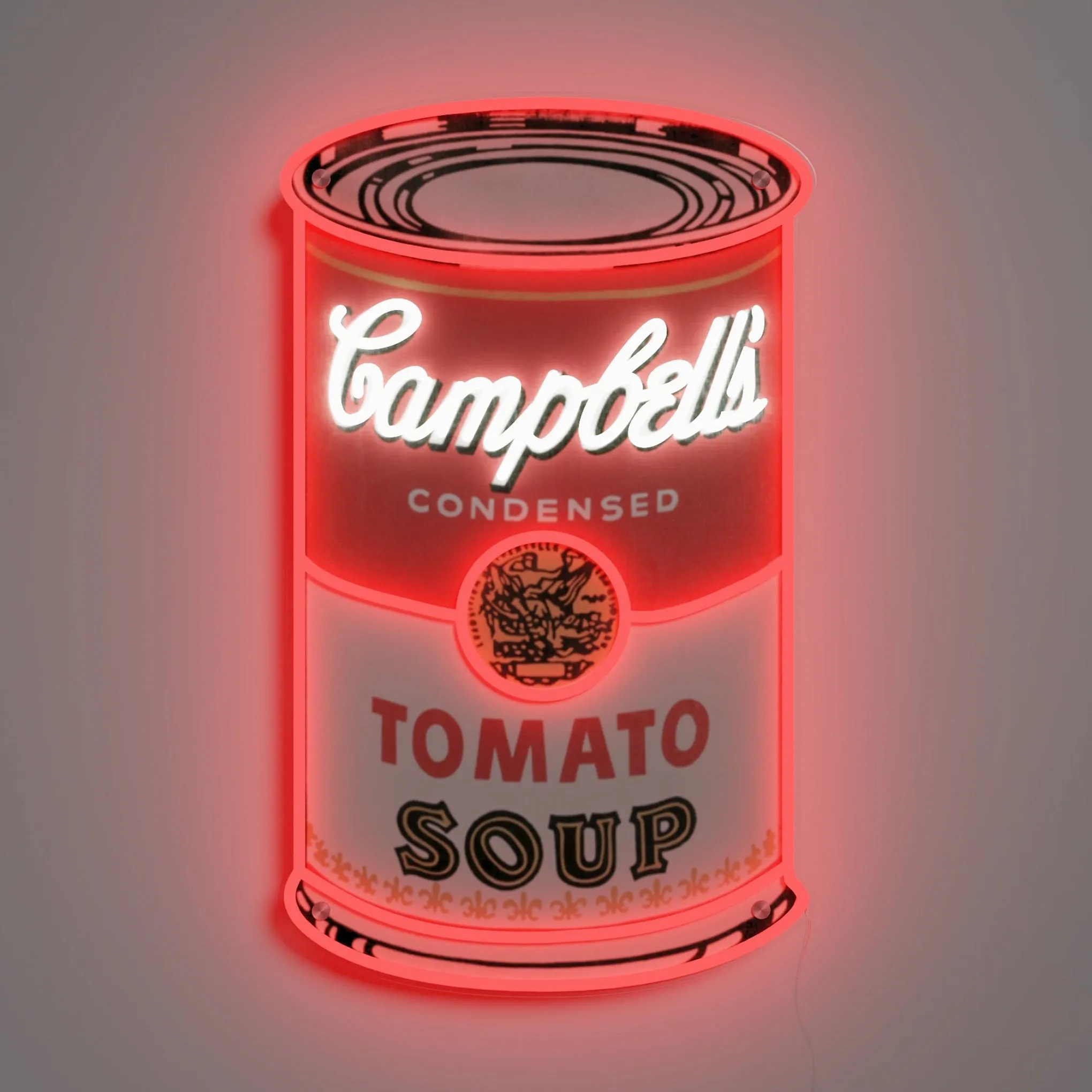 Andy Warhol Tomato Soup Can Neon Sign