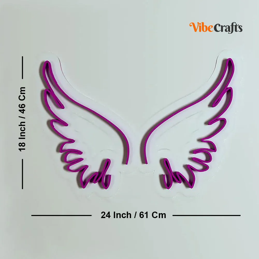 Angel Wings Design Neon LED Light