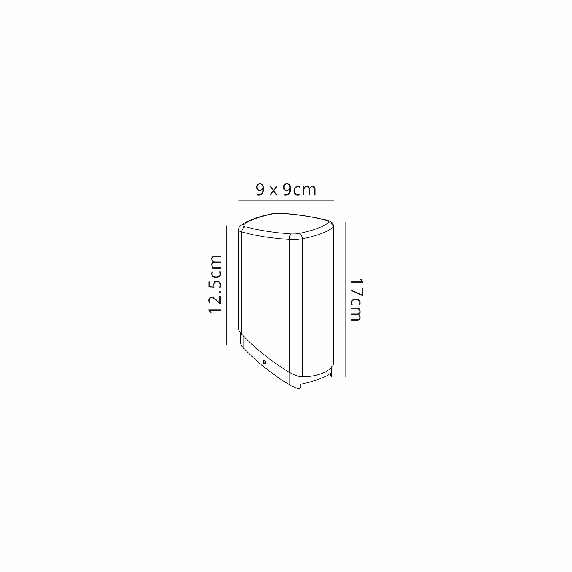 Argent Bollard Light IP44 PIR Motion Sensor - Various Colours