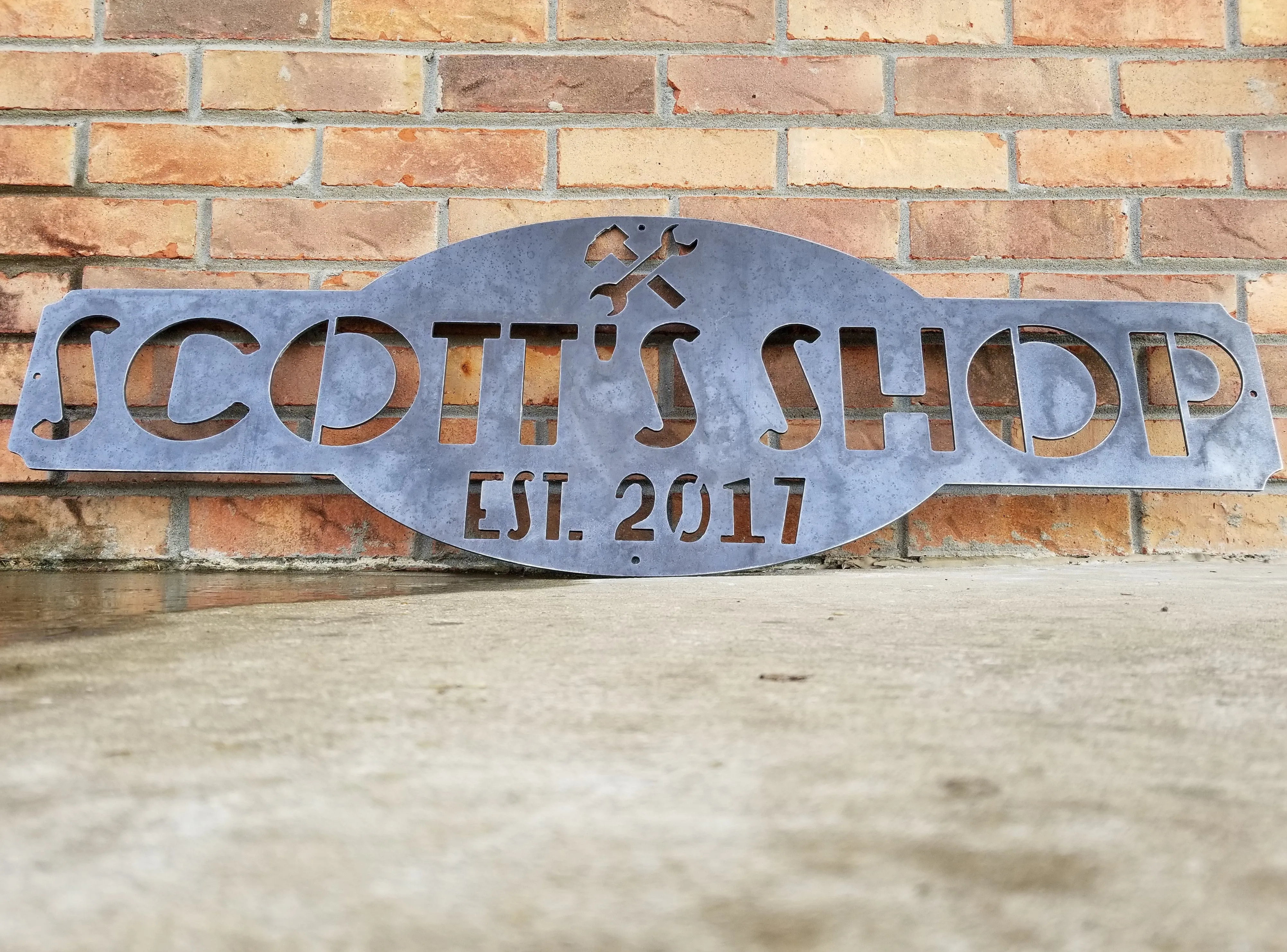 Art Deco Garage Sign - Personalized, Established Date, Father's Day, Home Bar Signs