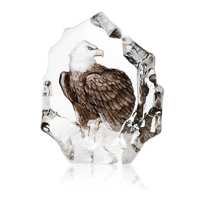 Bald Eagle Crystal Sculpture