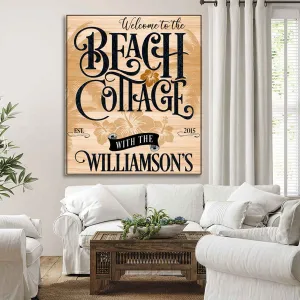 Beach Cottage House Sign