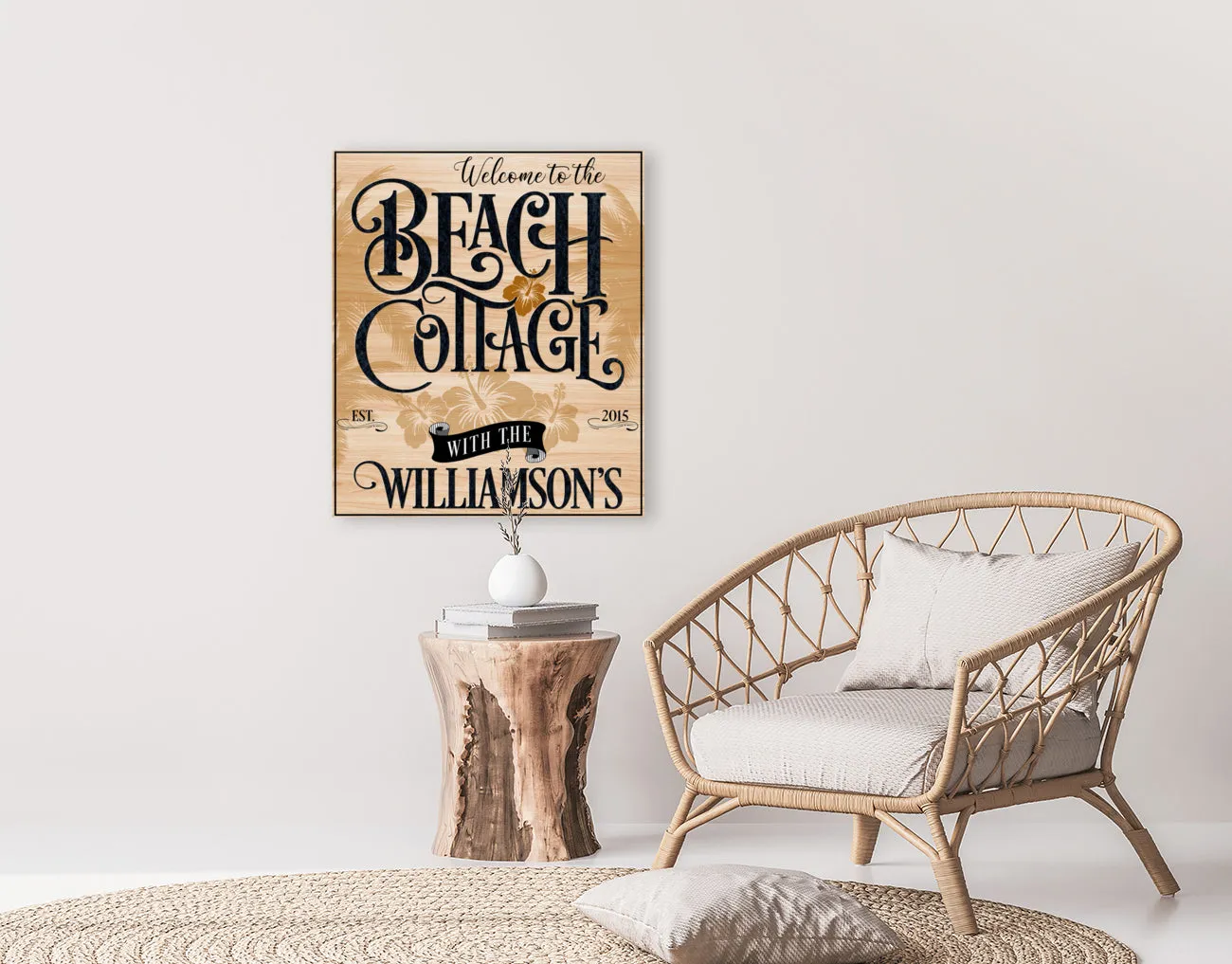 Beach Cottage House Sign