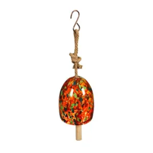 Bell Chime - Art Glass Speckle (Orange)