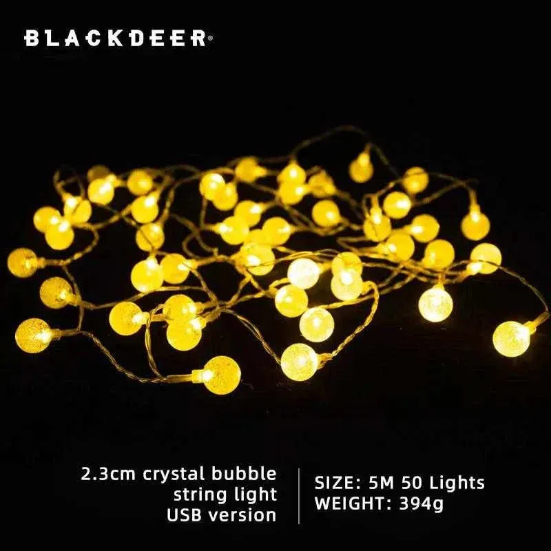 BLACKDEER Solar String Lights Led