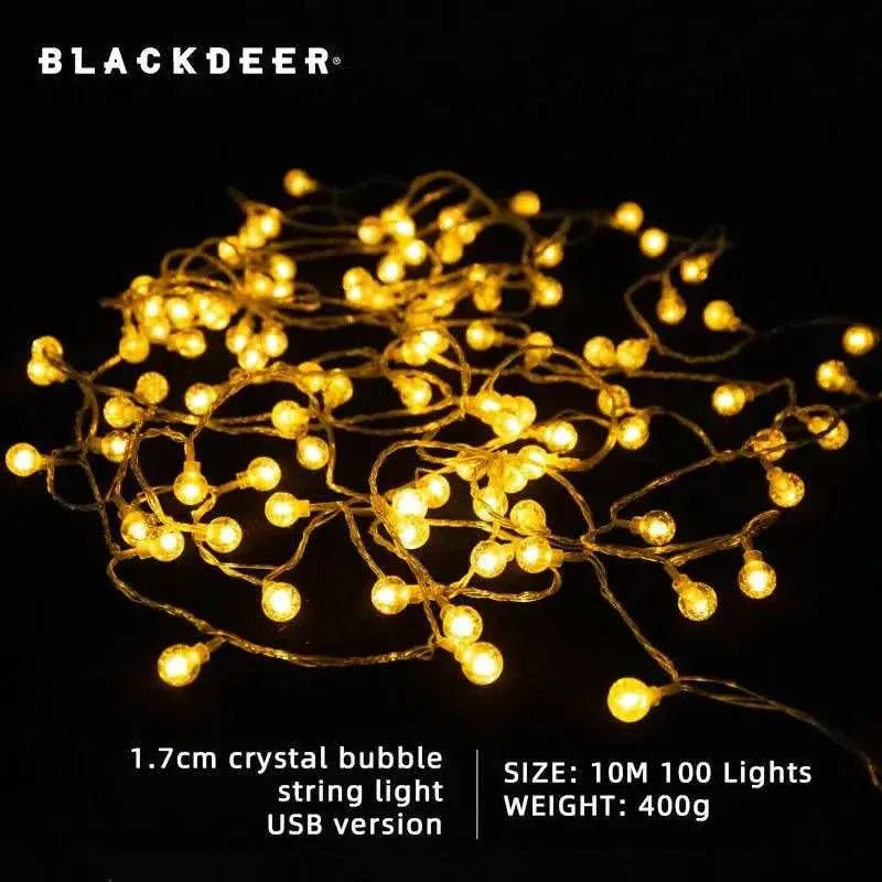 BLACKDEER Solar String Lights Led