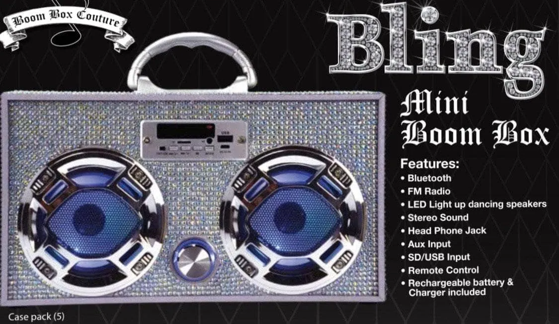 Bling LED BoomBox Speakers