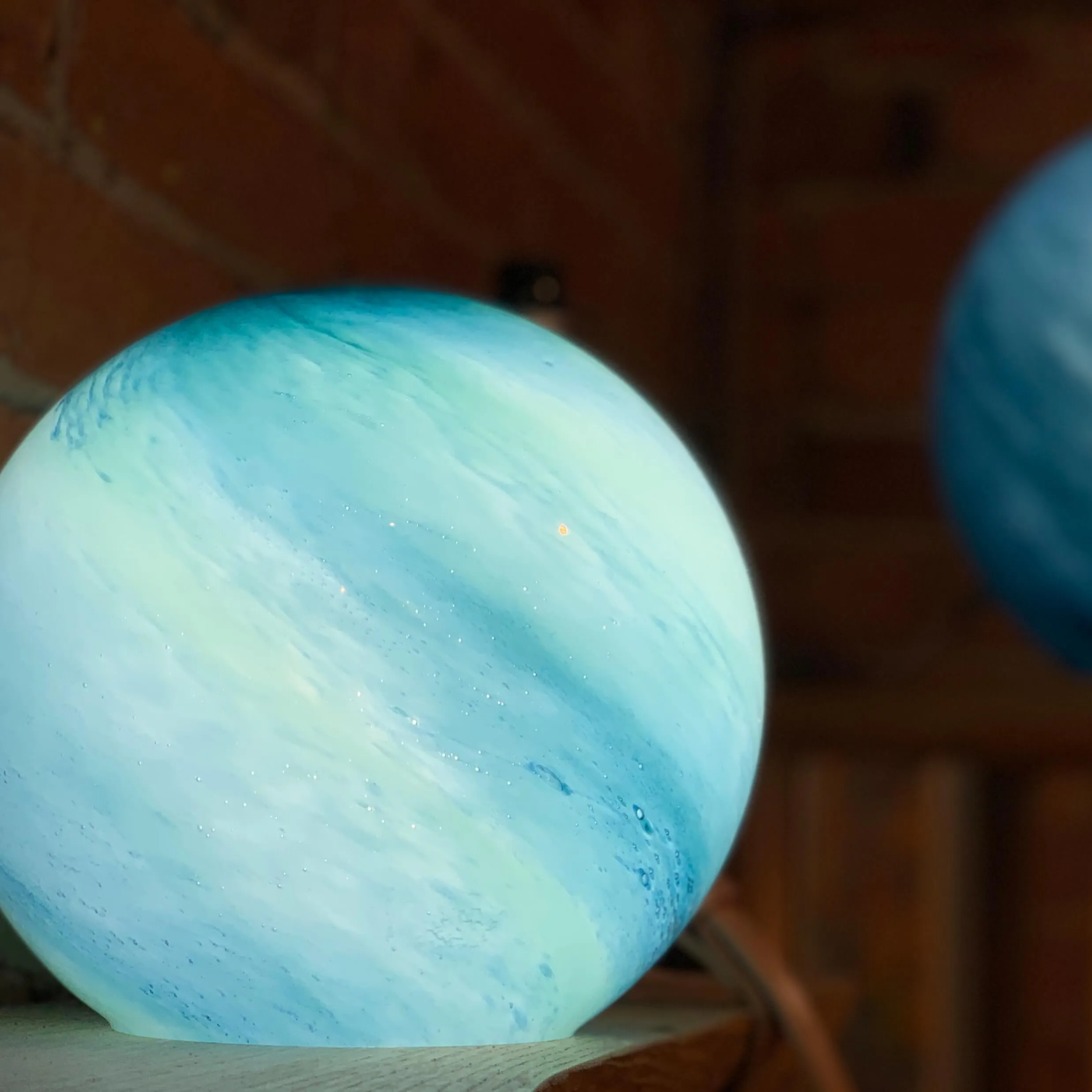 Blown Glass Orb Lights