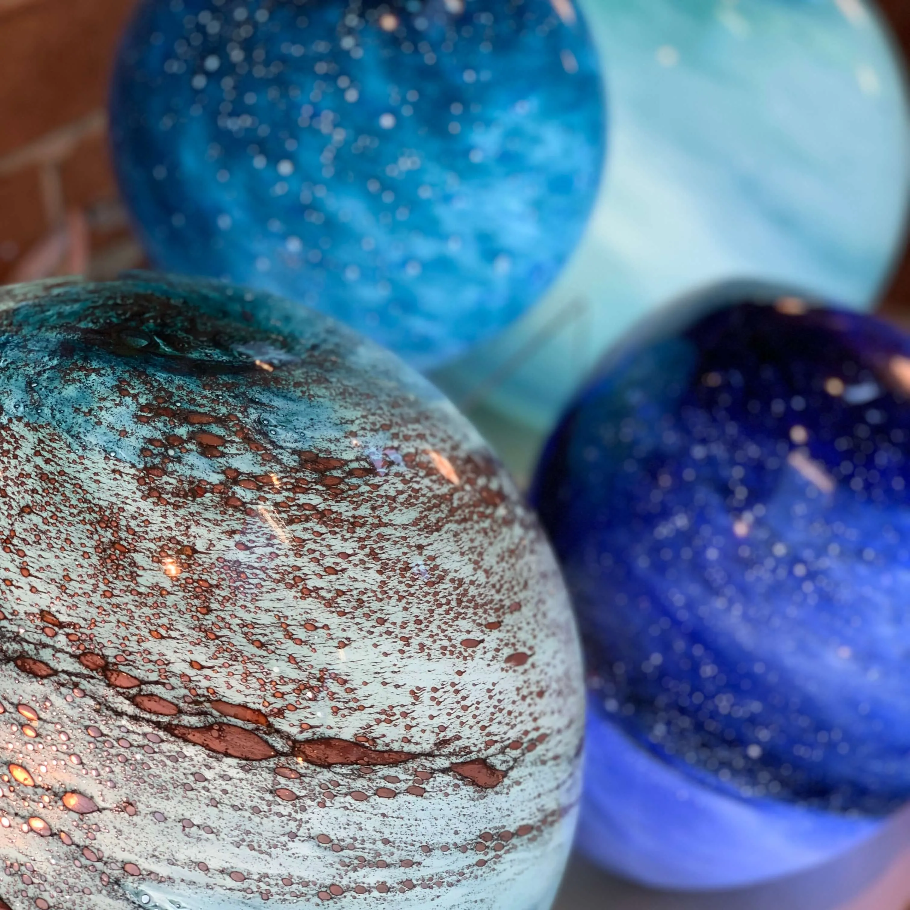 Blown Glass Orb Lights