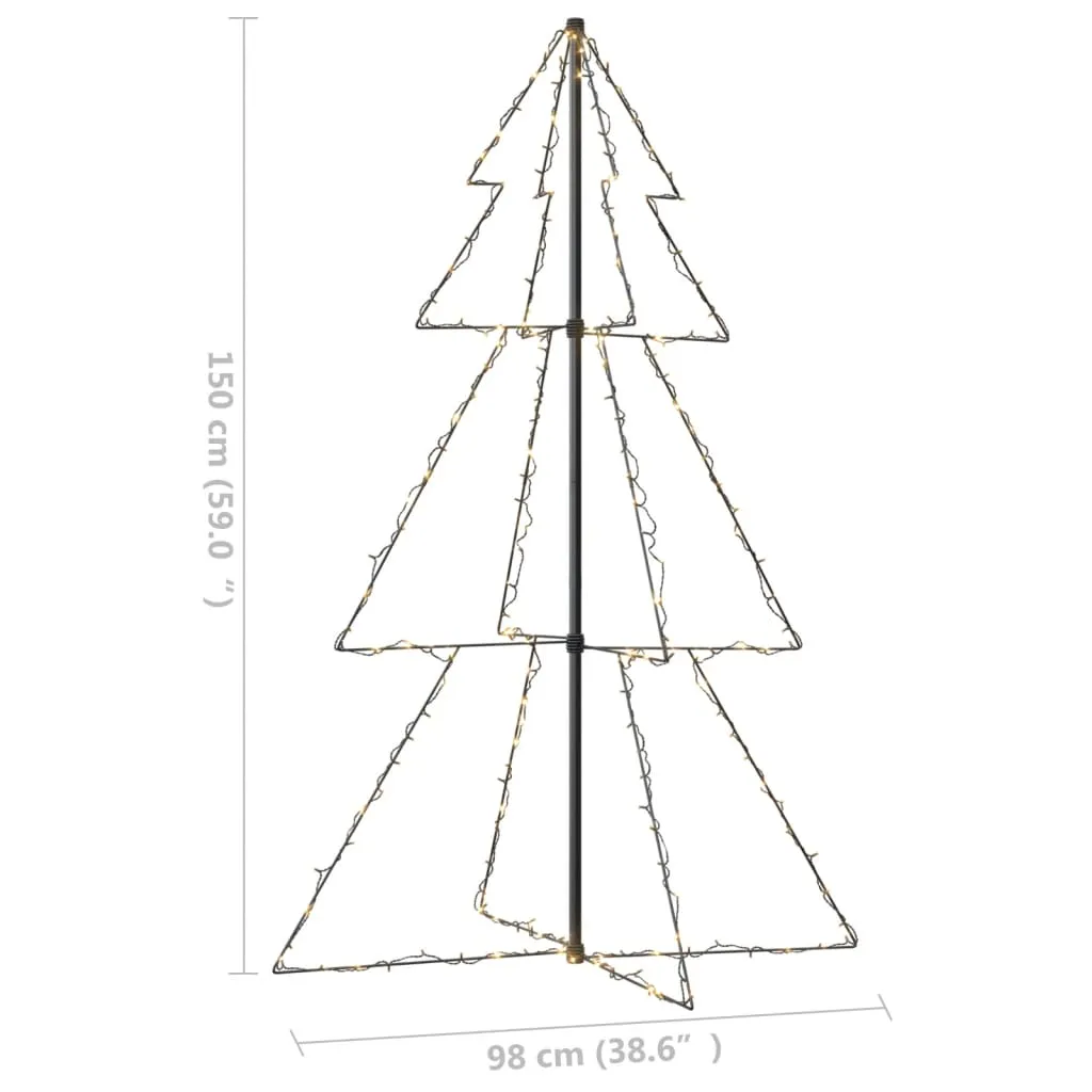 Christmas Cone Tree 200 LEDs Indoor and Outdoor 98x150 cm