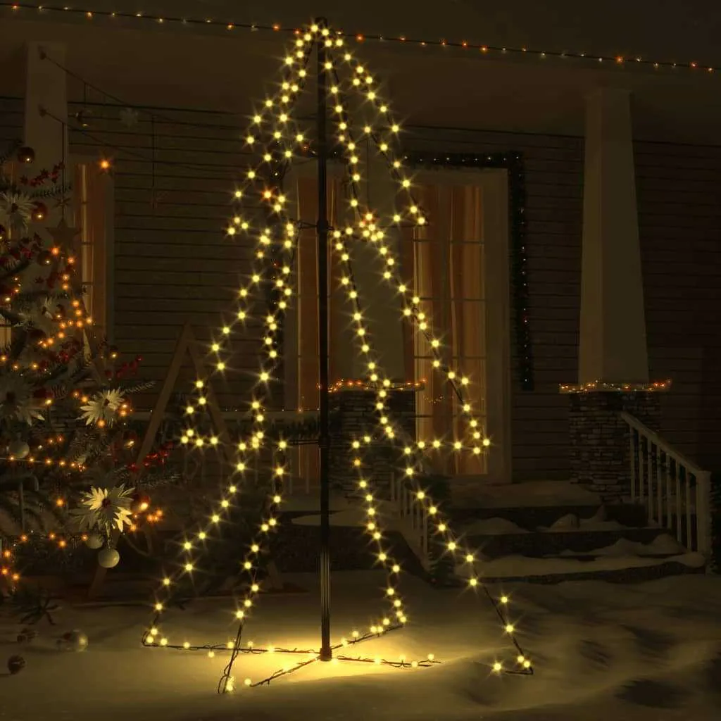 Christmas Cone Tree 200 LEDs Indoor and Outdoor 98x150 cm