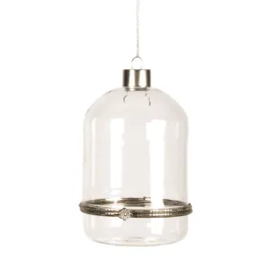 Clear Glass Cloche Ornament