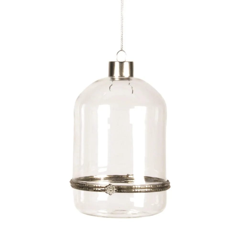 Clear Glass Cloche Ornament