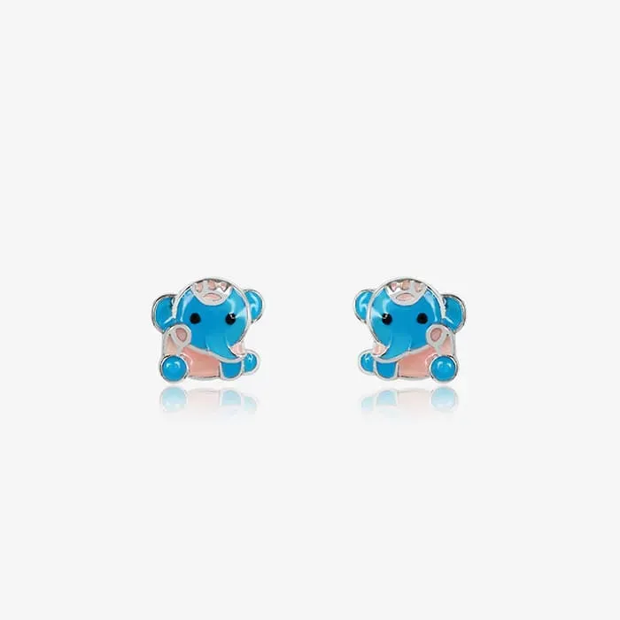 Cute Elephant Pendant Set