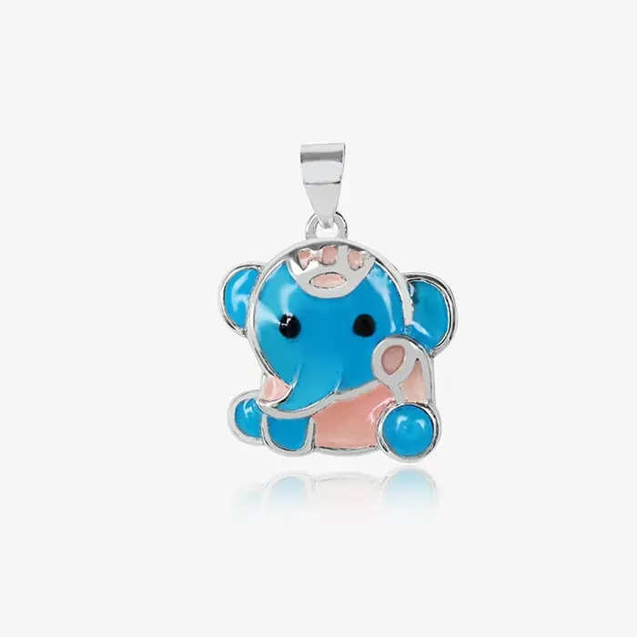 Cute Elephant Pendant Set