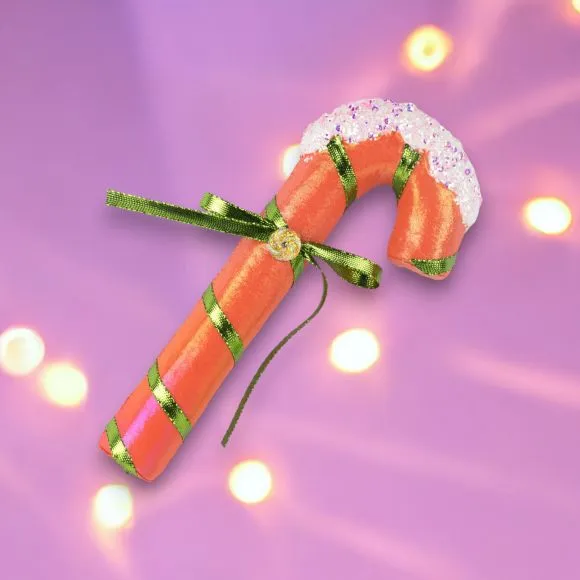 December Diamonds Citrus Sweets 8.5" Candy Cane Orn