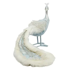 December Diamonds Sleigh Ride 29In Peacock With Fur Tail