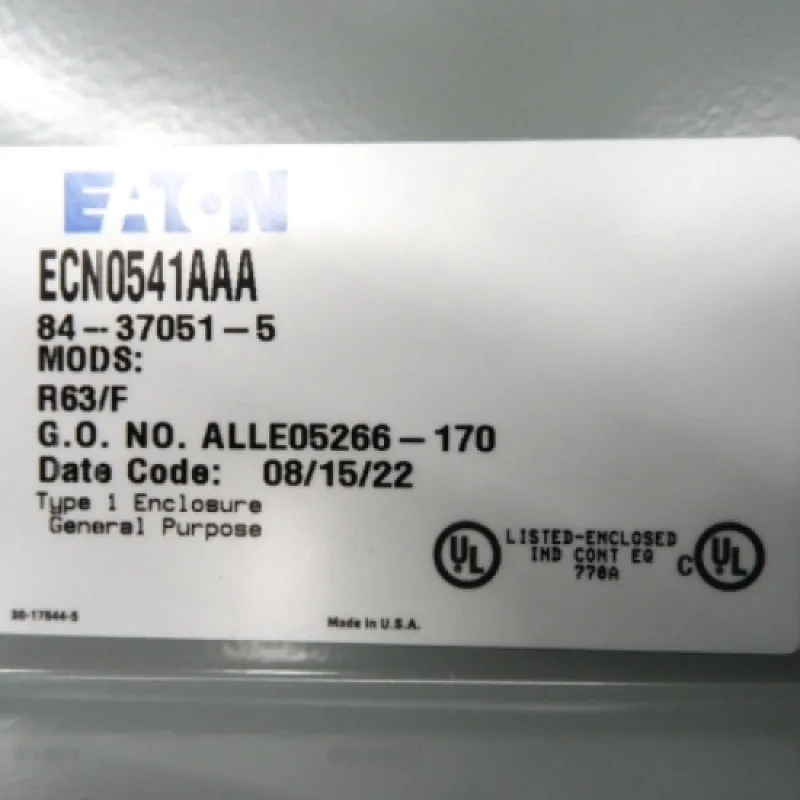 Eaton Freedom Series NEMA Motor Control Starter ECN0541AAA