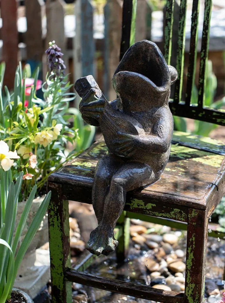 Garden Animal Statues, Unique Modern Garden Sculptures, Frog Flowerpot for Garden Decoration, Beautiful Cute Frog Statues, Creative Villa Outdoor Gardening Ideas