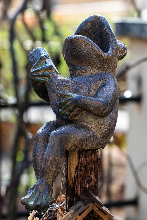 Garden Animal Statues, Unique Modern Garden Sculptures, Frog Flowerpot for Garden Decoration, Beautiful Cute Frog Statues, Creative Villa Outdoor Gardening Ideas