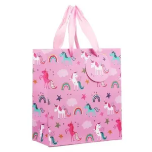 Gift Bag - Medium: Pink Unicorns