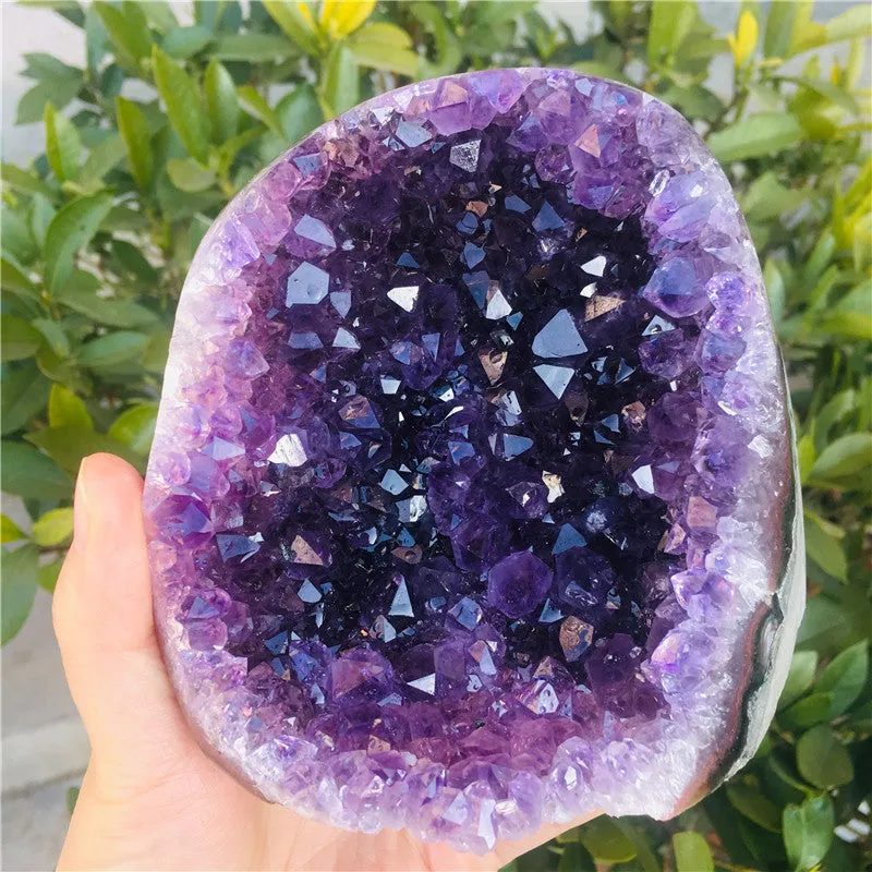 Gorgeous Amethyst Caves!!Natural Ametista Amethyst Geode Quartz Cluster Crystal Thunder Egg