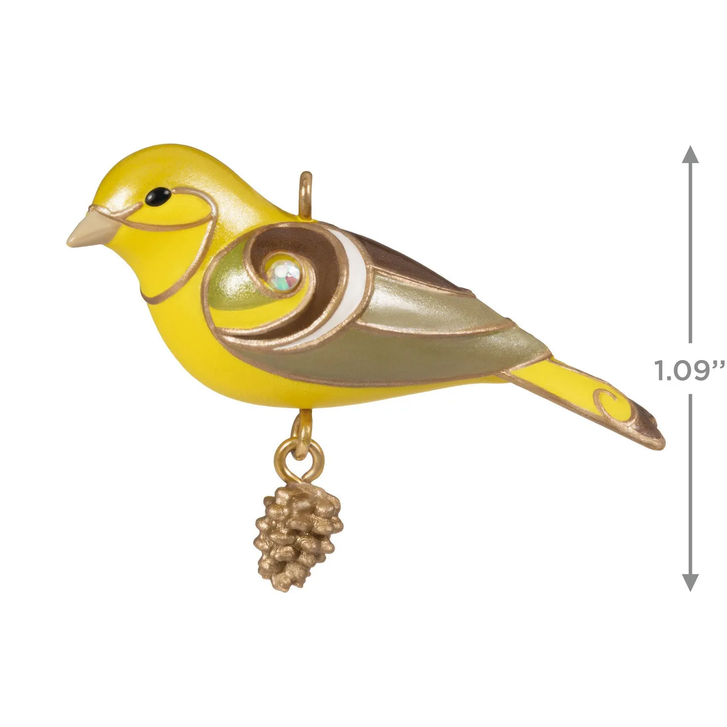 Hallmark Mini Lady Western Tanager Ornament, 1.09''