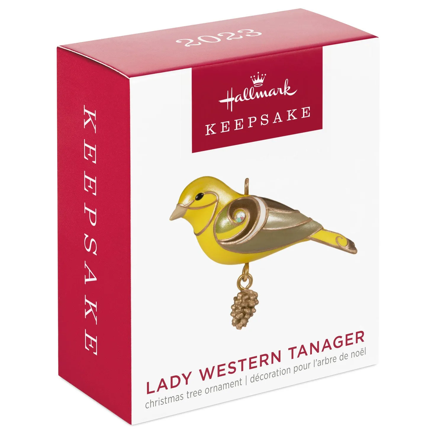 Hallmark Mini Lady Western Tanager Ornament, 1.09''