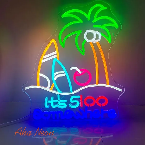 It's 5:00 Somewhere Neon Light Sign