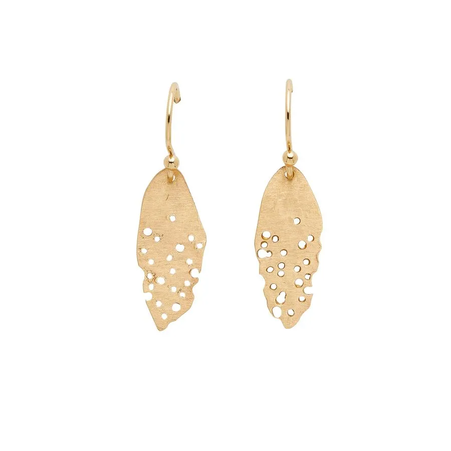 Julie Cohn Bronze Petite Leaf Earrings