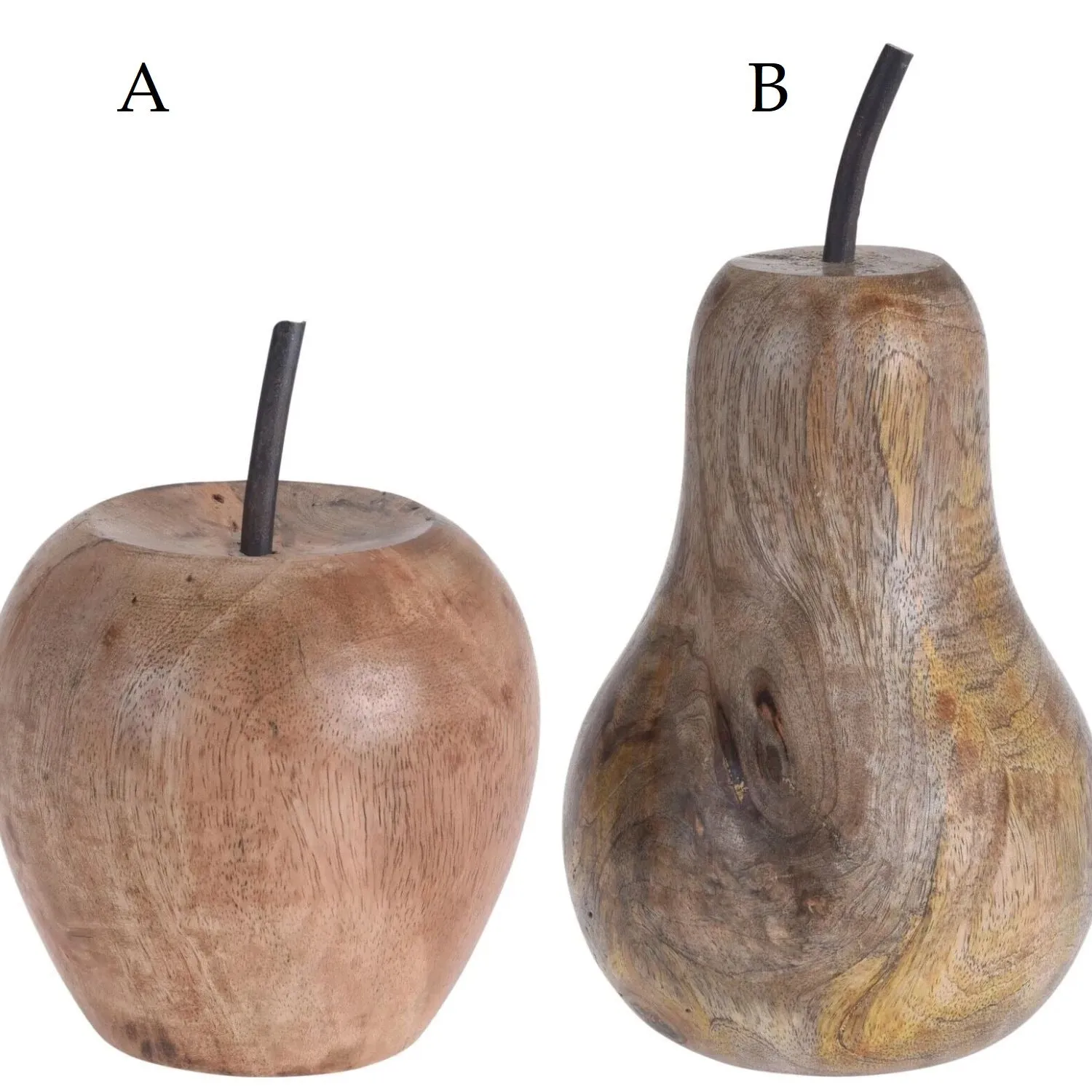 Koopman Decorative Wooden Fruit (Choice of 2)