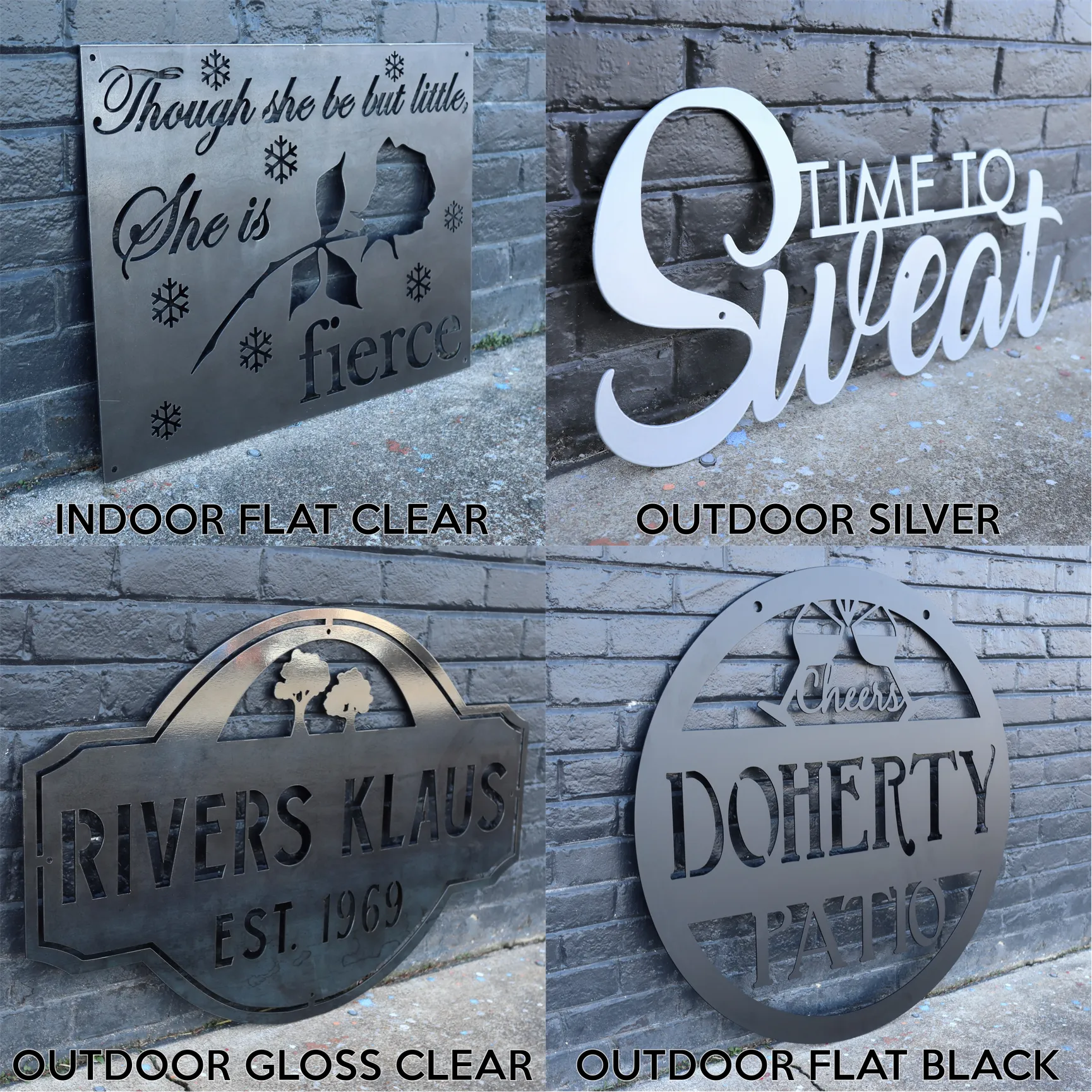 Large Cattle Brand - Personalized Metal Signs, Farmhouse Signs, Garage Signs