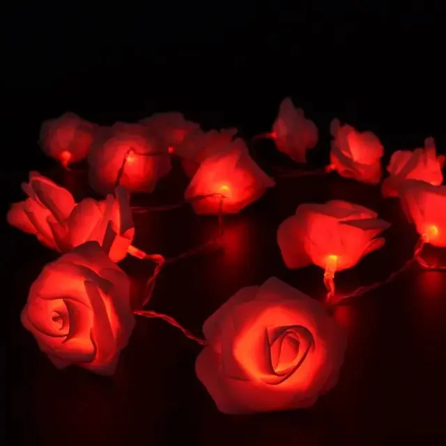 LED Rose Flower Fairy Lights for Decoration