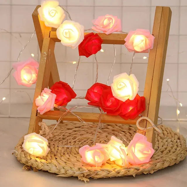 LED Rose Flower Fairy Lights for Decoration