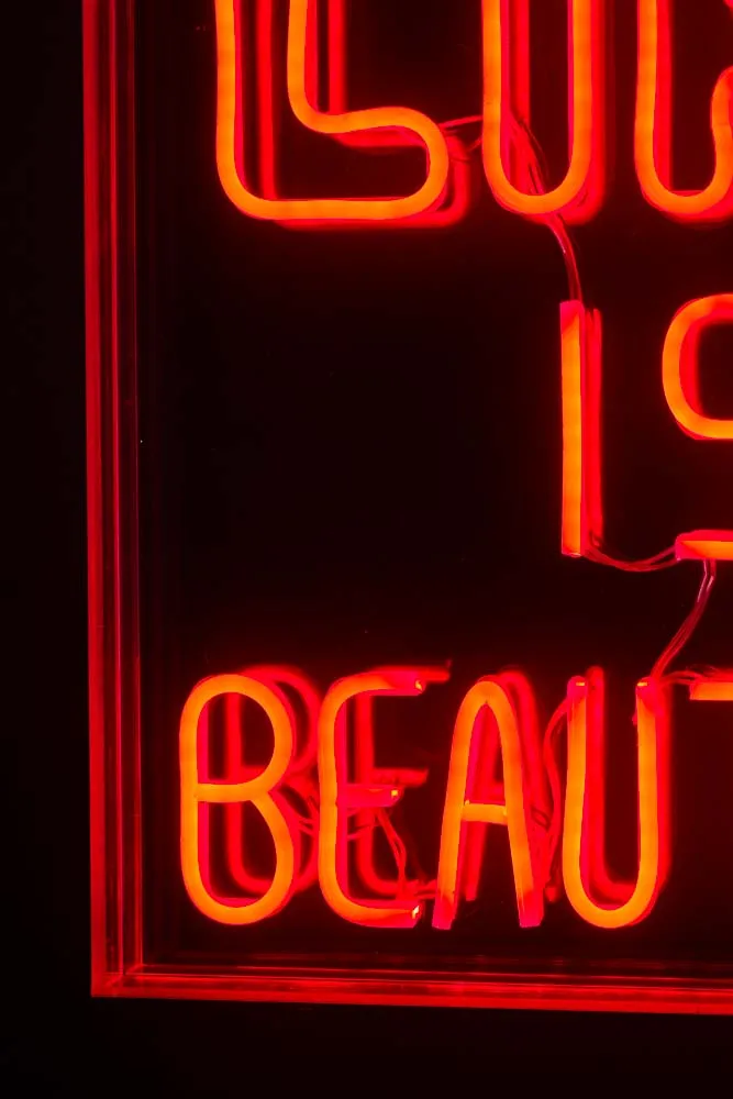 Life Is Beautiful LED Neon Acrylic Light Box