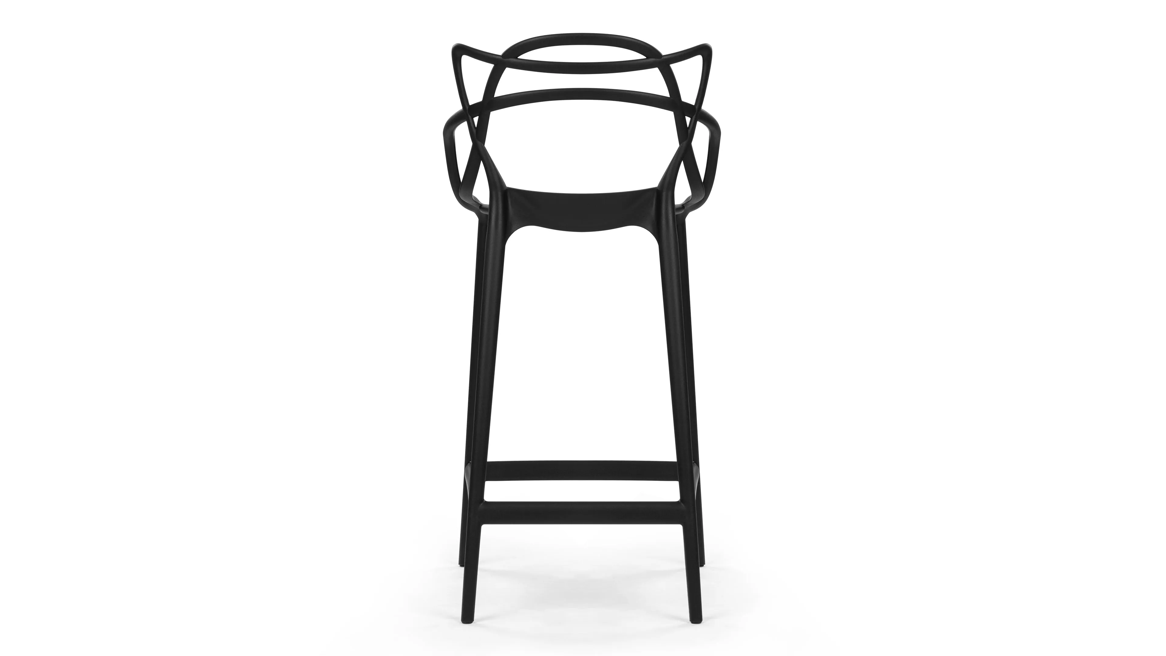 Masters - Masters Counter Stool, Black, 25.5" Seat Height